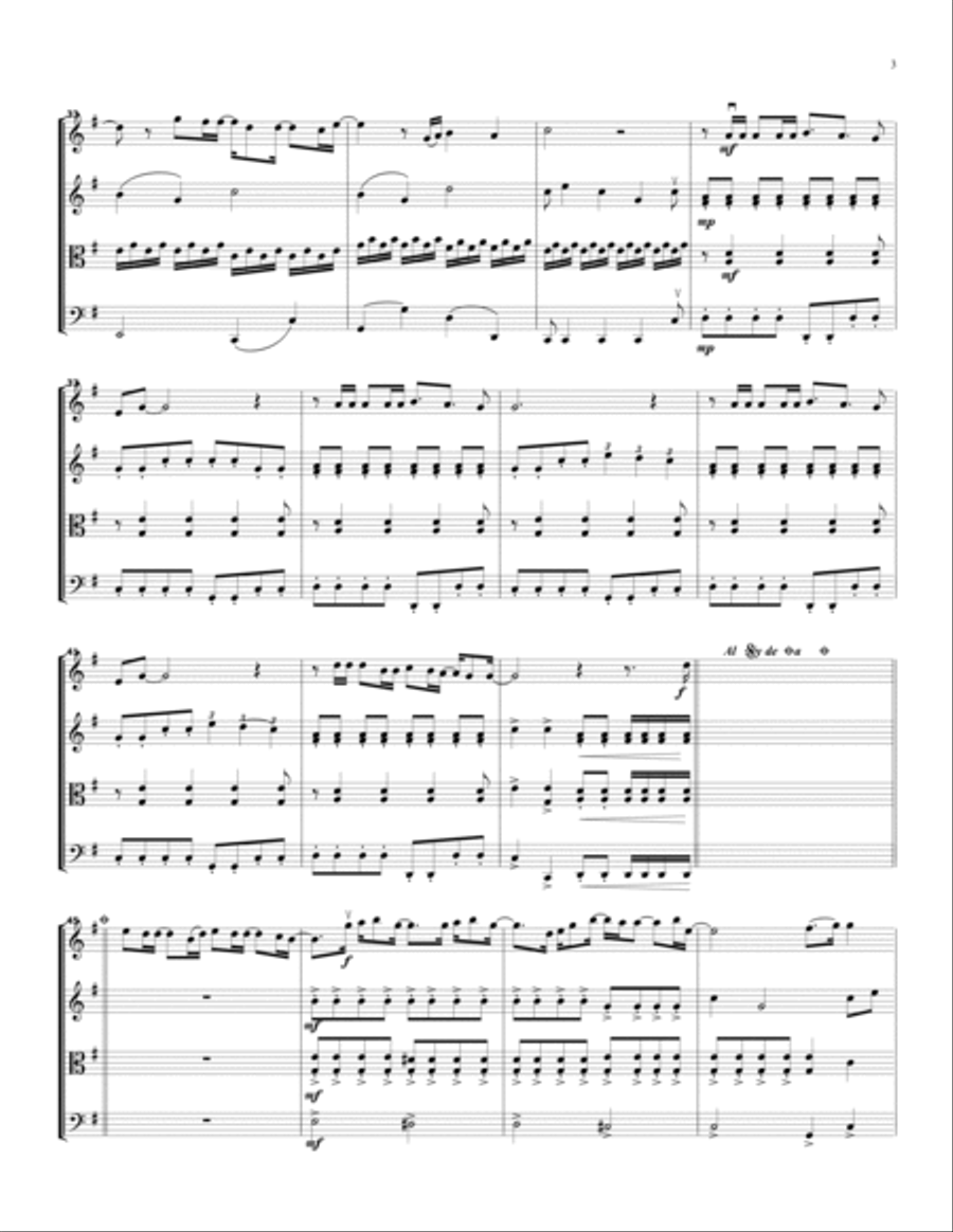 A Million Dreams String Quartet scores gallery preview page 3