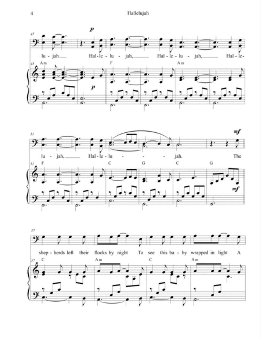 Hallelujah Hallelujah TB scores gallery preview page 4