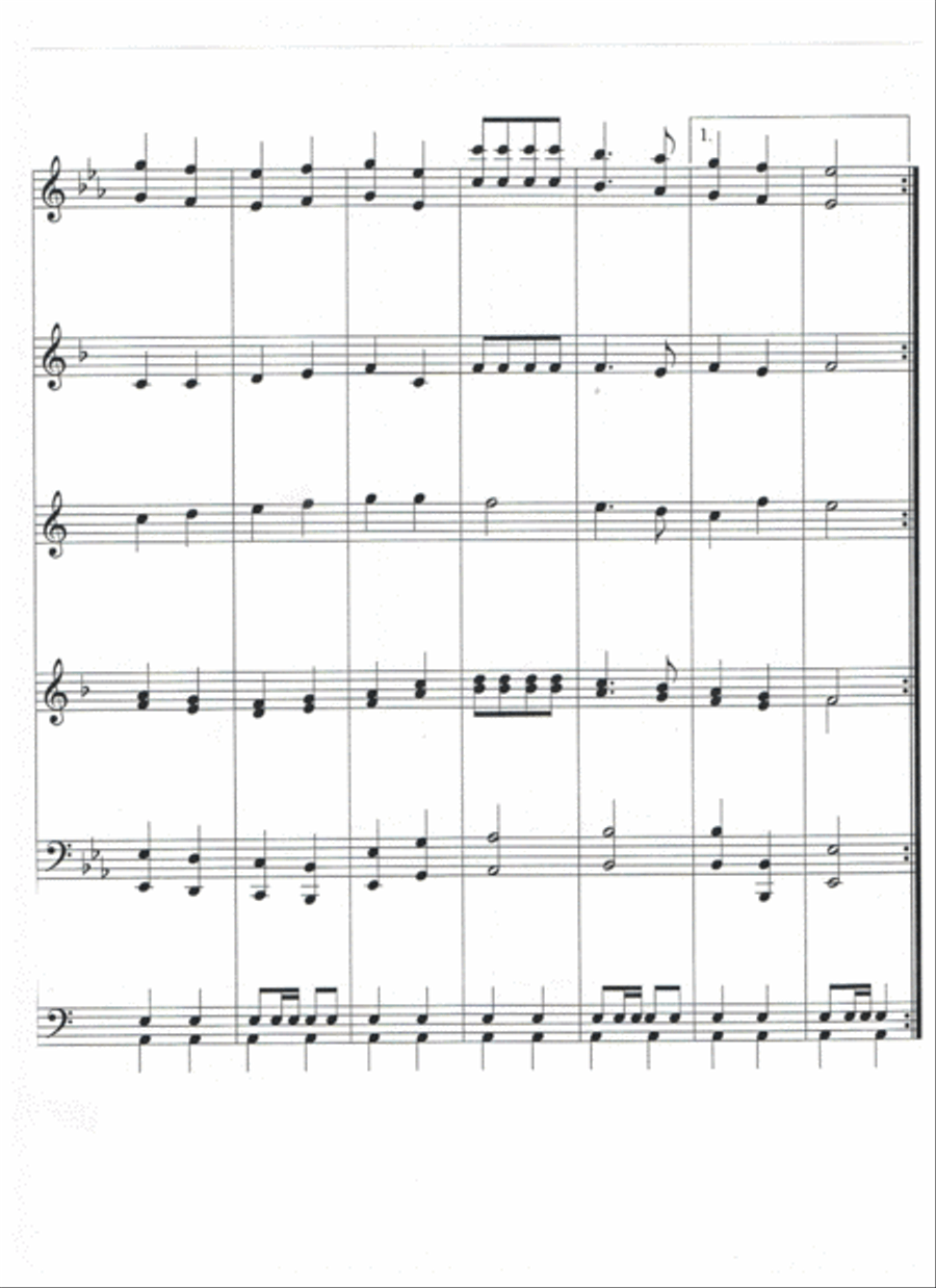 DECK THE HALLS Concert Band scores gallery preview page 6
