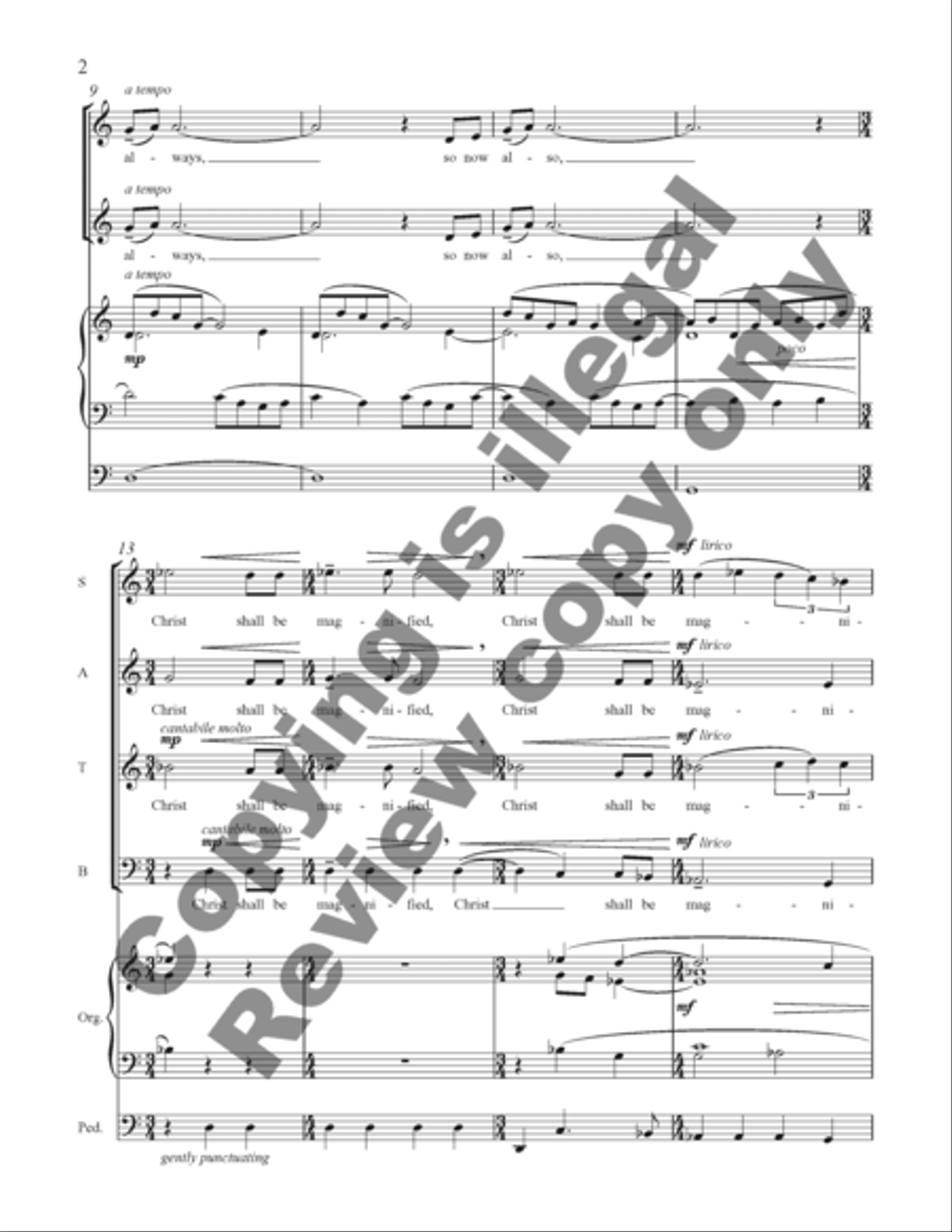 To Live Is Christ To Live Is Christ 4-Part scores gallery preview page 11