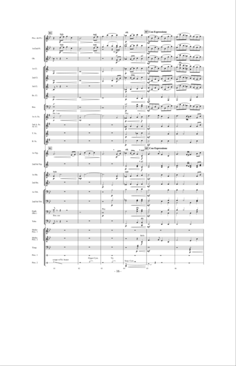 High Country Celebration Concert Band scores gallery preview page 15