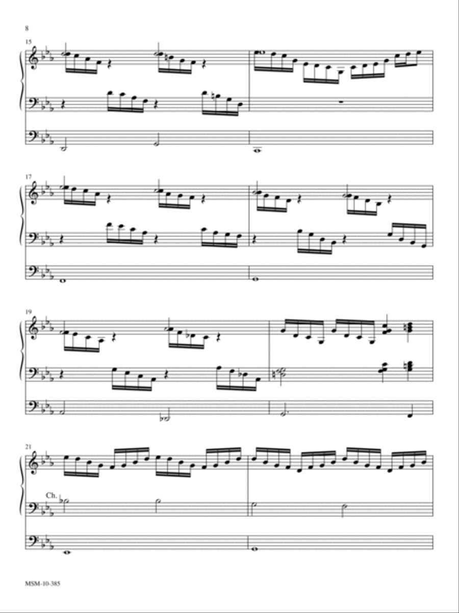 Toccata on Go to Dark Gethsemane Organ scores gallery preview page 3