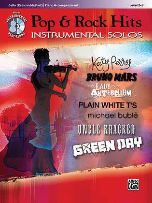 Book cover for Pop & Rock Hits Instrumental Solos for Strings
