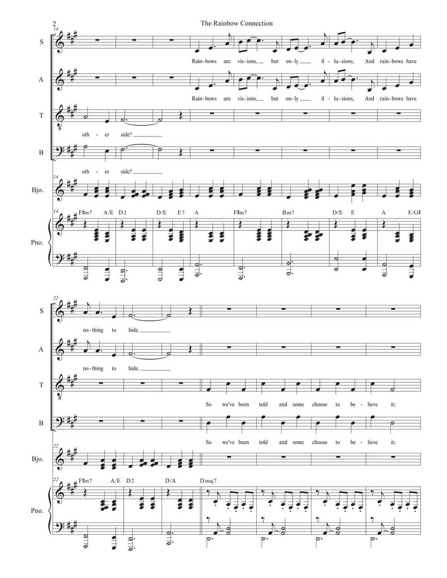 The Rainbow Connection 4-Part scores gallery preview page 2