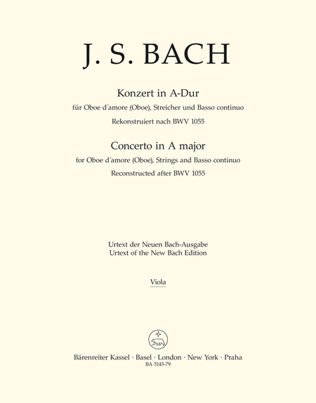 Johann Sebastian Bach: Concerto for Oboe d