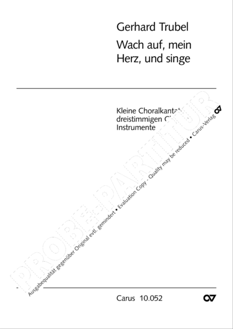Wach auf, mein Herz und singe SSA scores gallery preview page 2