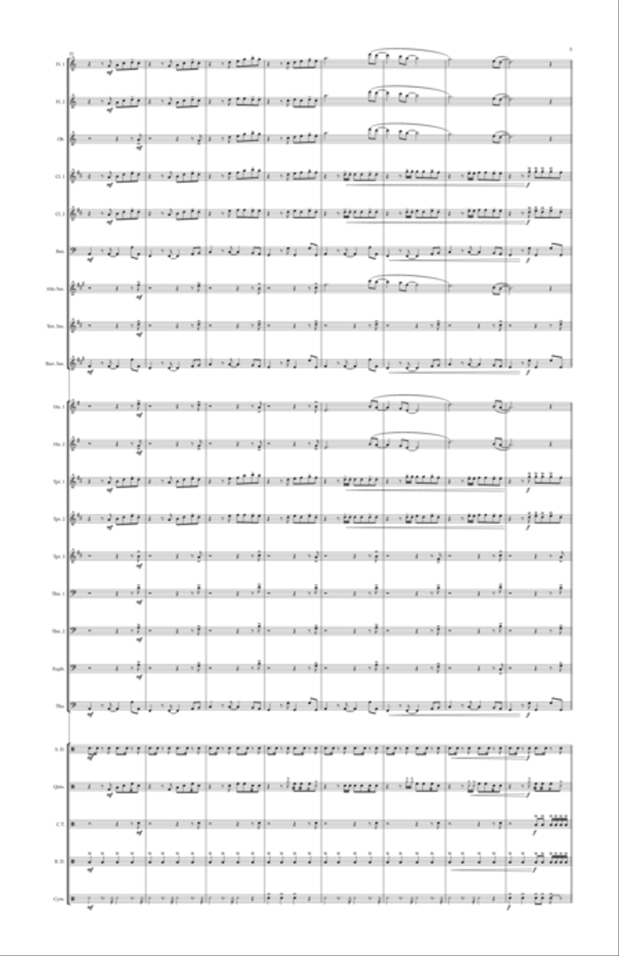 Danza Kuduro Marching Band scores gallery preview page 5