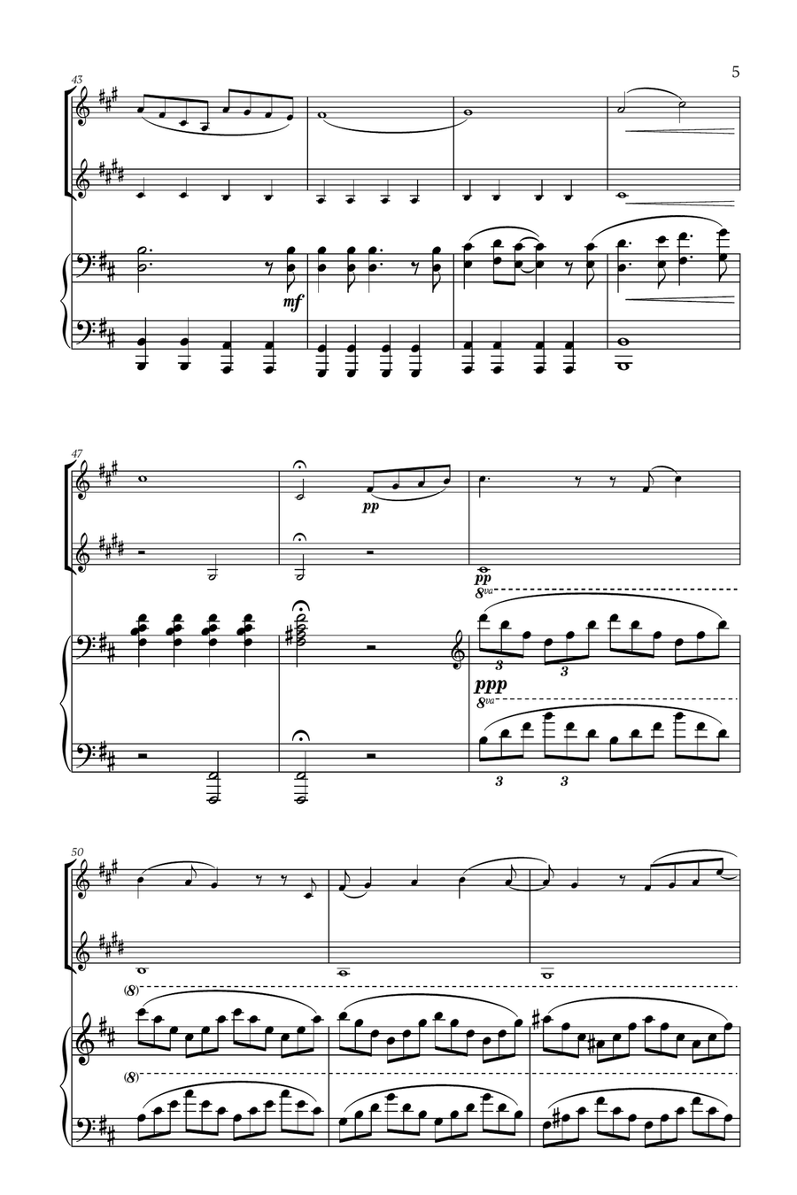 Mary, Did You Know? Woodwind Duet scores gallery preview page 5