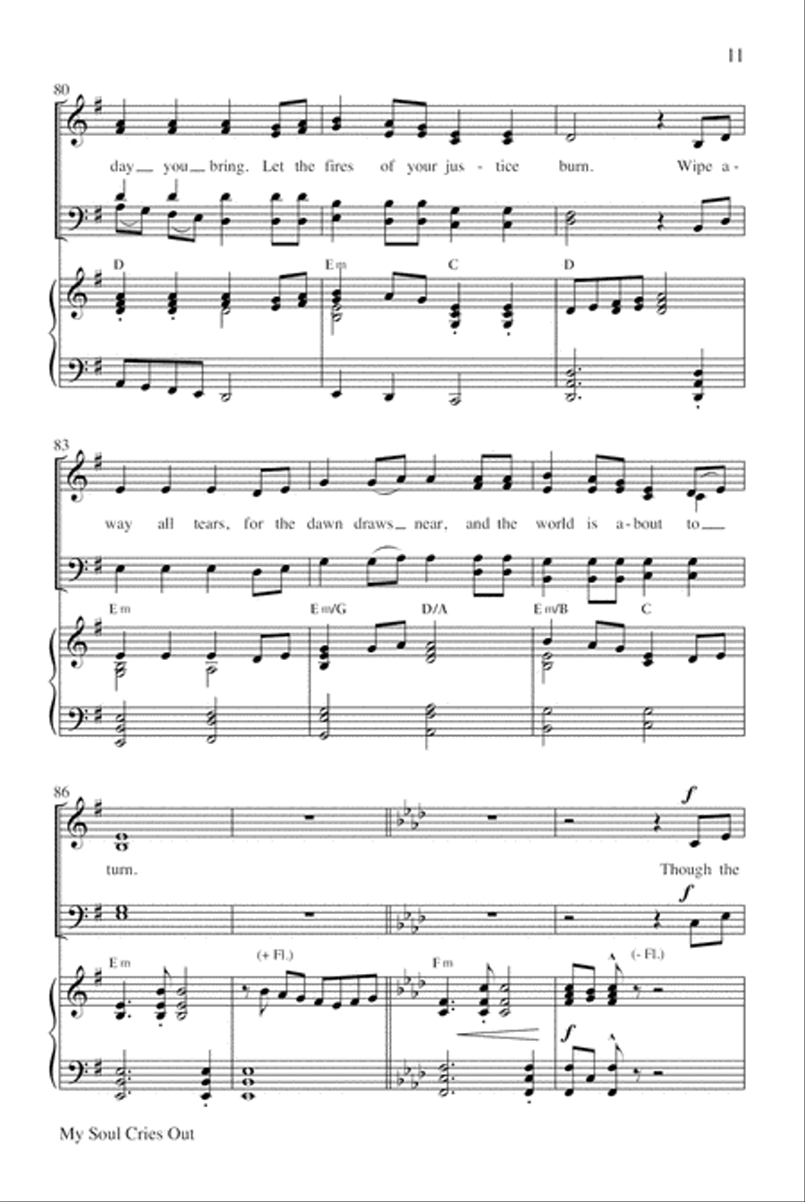 My Soul Cries Out (Canticle of the Turning) 4-Part scores gallery preview page 12
