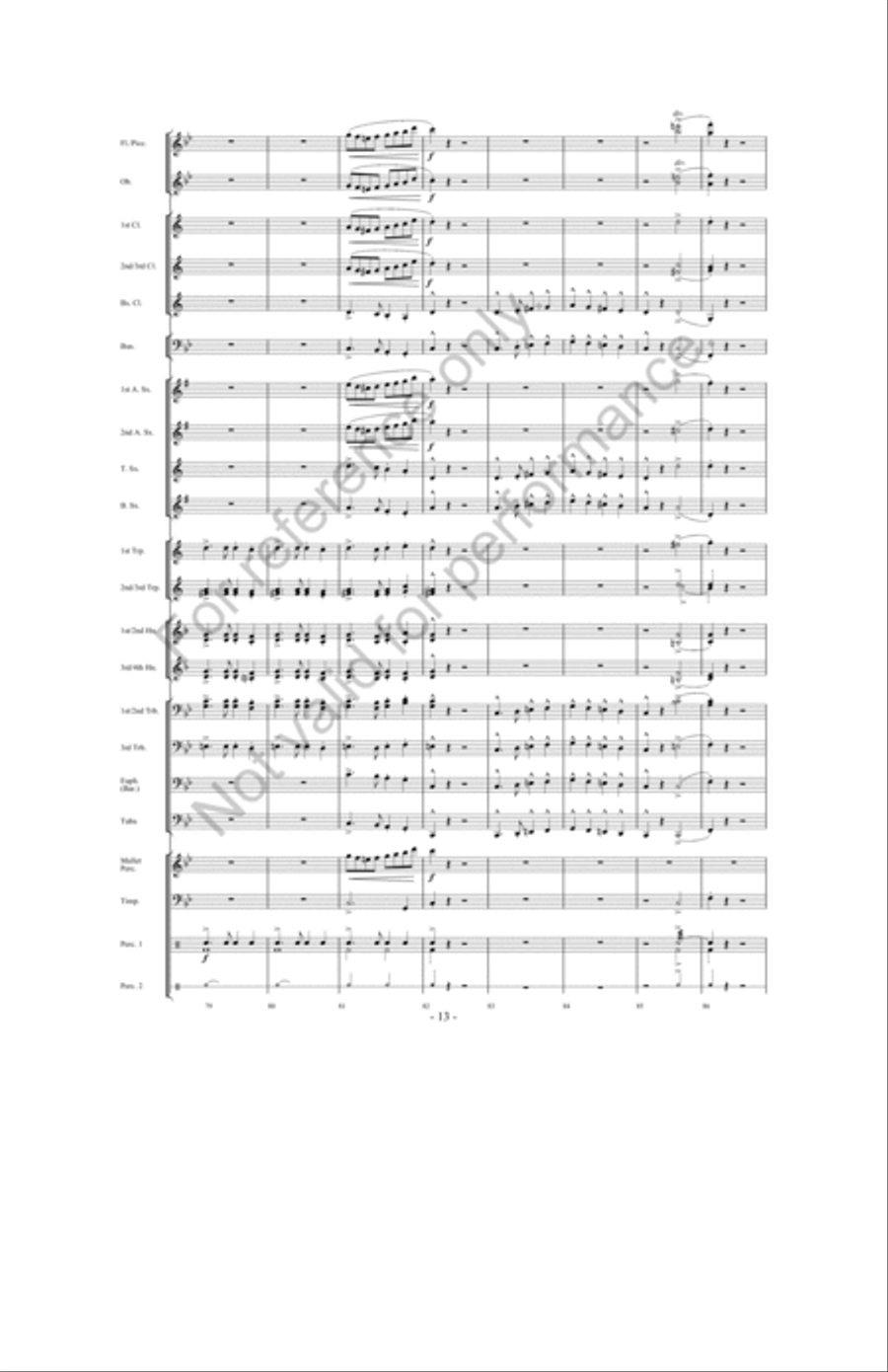 March Jubilee Concert Band scores gallery preview page 12