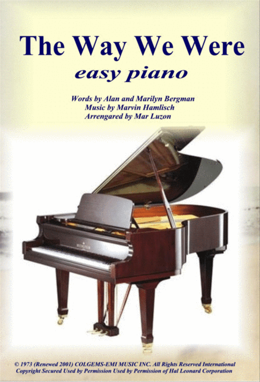 The Way We Were Easy Piano scores gallery preview page 1