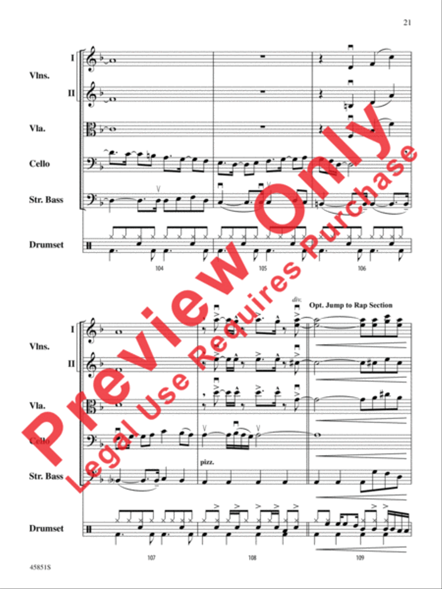 A Halloween Thriller String Orchestra scores gallery preview page 21