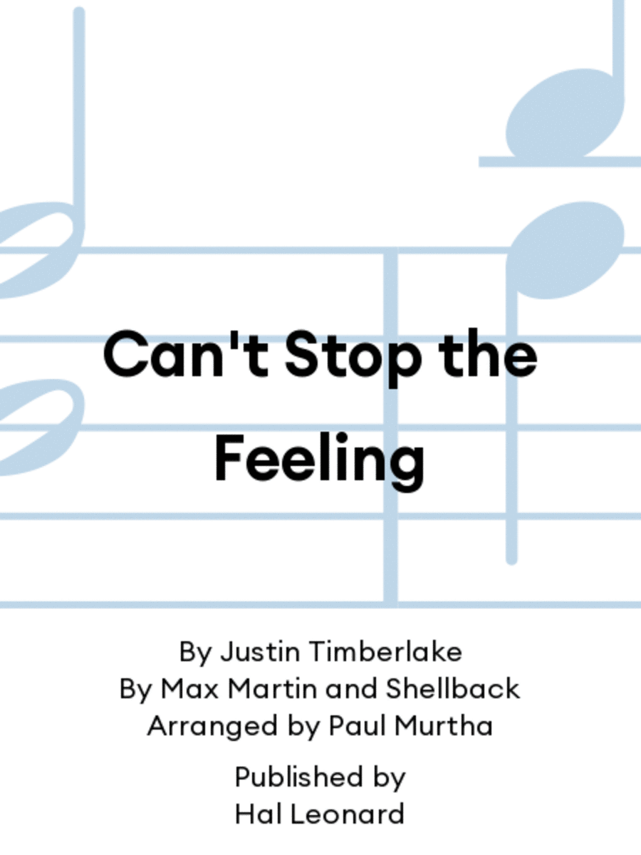 Can't Stop the Feeling Concert Band scores gallery preview page 1