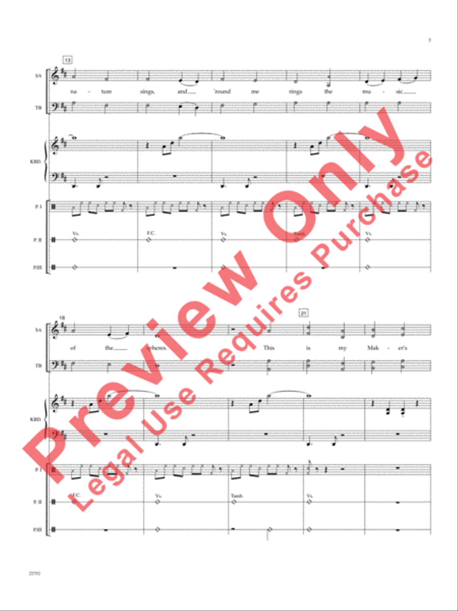 My Maker's World My Maker's World Choir scores gallery preview page 4