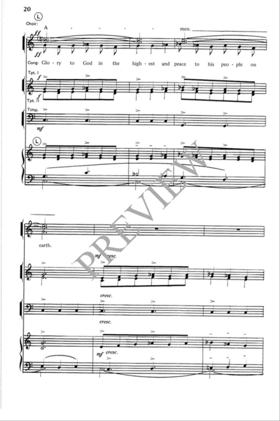 Festive Mass Festive Mass Unison Choir scores gallery preview page 21