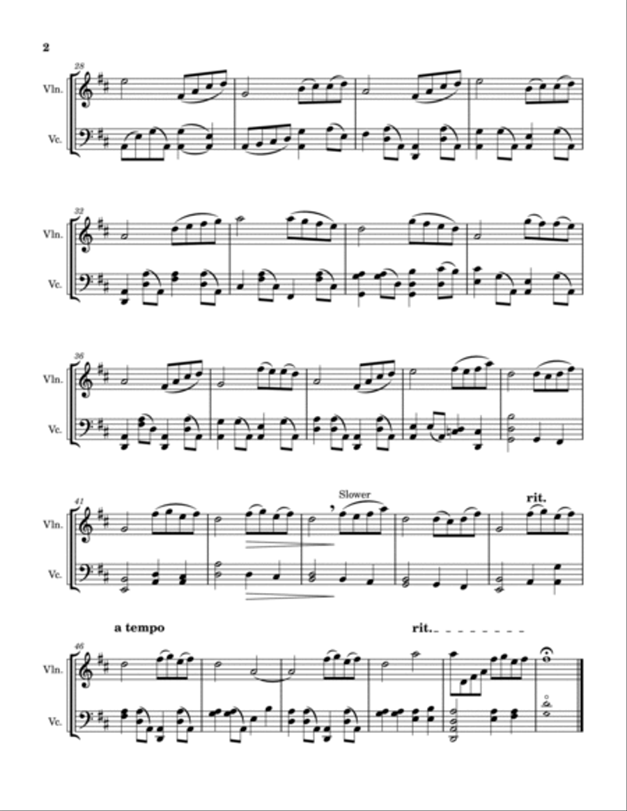 Beauty And The Beast String Duet scores gallery preview page 2