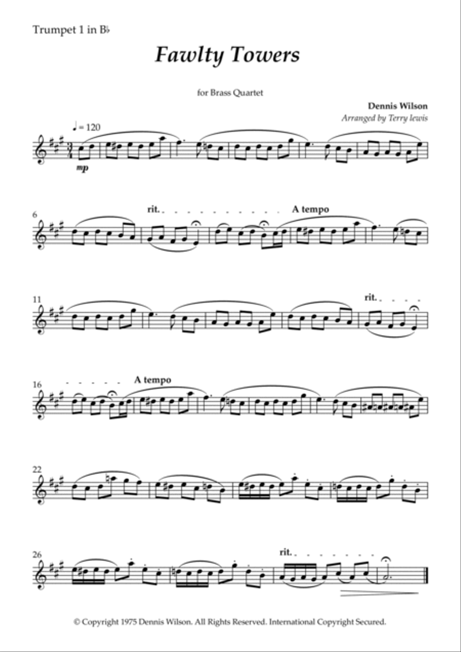 Fawlty Towers Brass Ensemble scores gallery preview page 4
