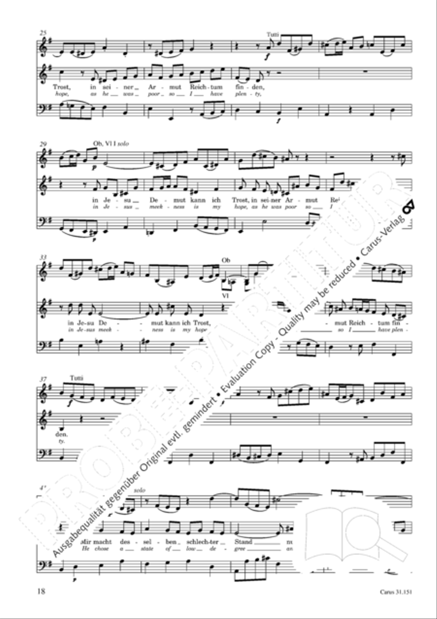 Comfort sweet, that Jesus came 4-Part scores gallery preview page 19