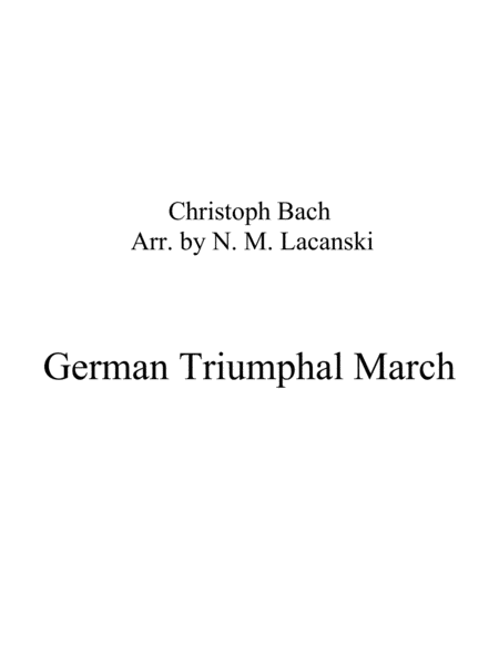 German Triumphal March image number null