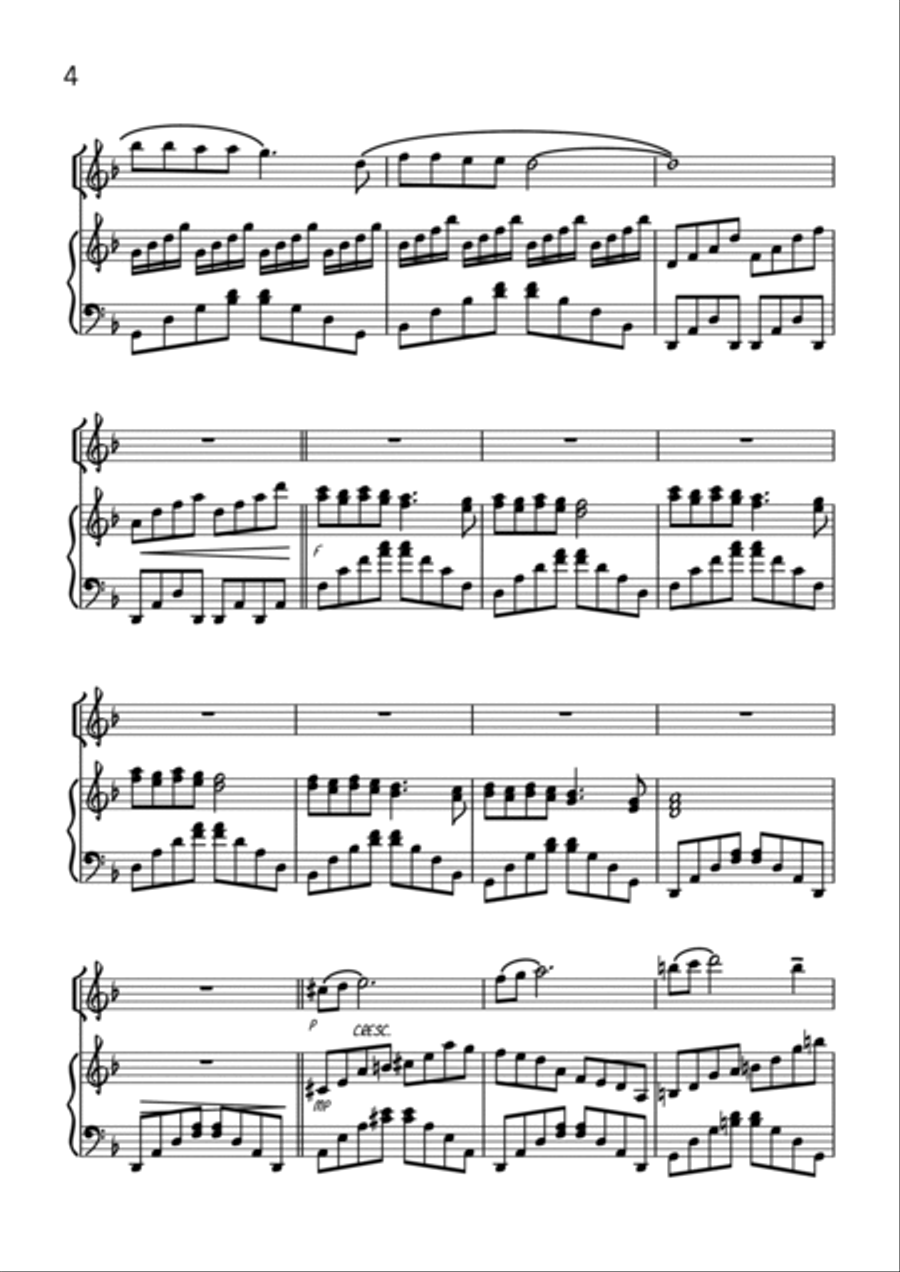 Walking In The Air Flute Solo scores gallery preview page 4