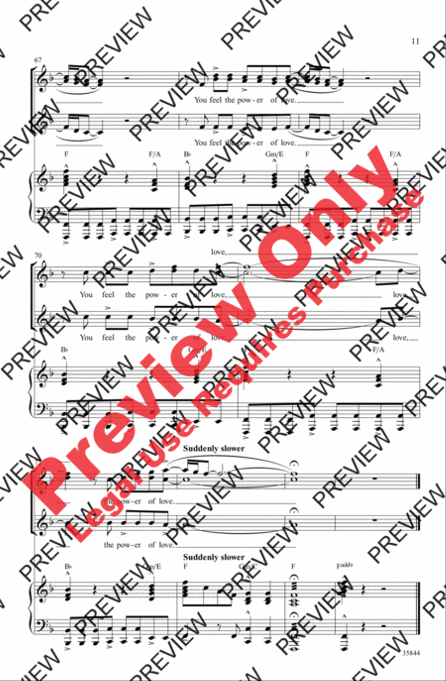 The Power of Love Women's Choir scores gallery preview page 11