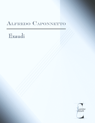 Book cover for Exaudi - Cantata for Orchestra and Choir (score)