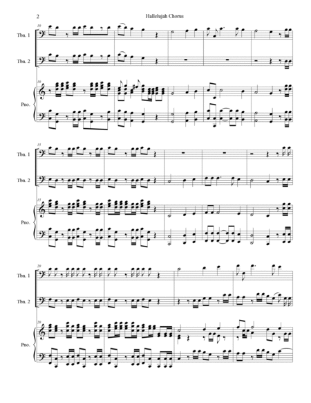Hallelujah Chorus (Trombone Duet) image number null