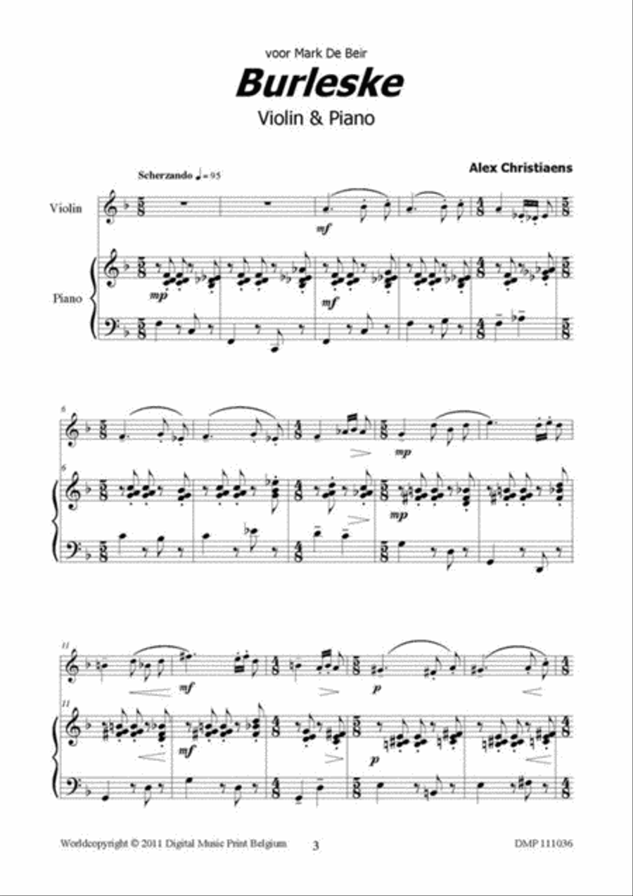 Burleske Violin Solo scores gallery preview page 2