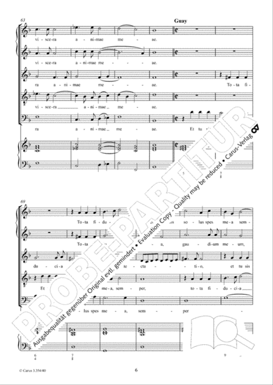 Transfige, dulcissime Jesu SSATB scores gallery preview page 7