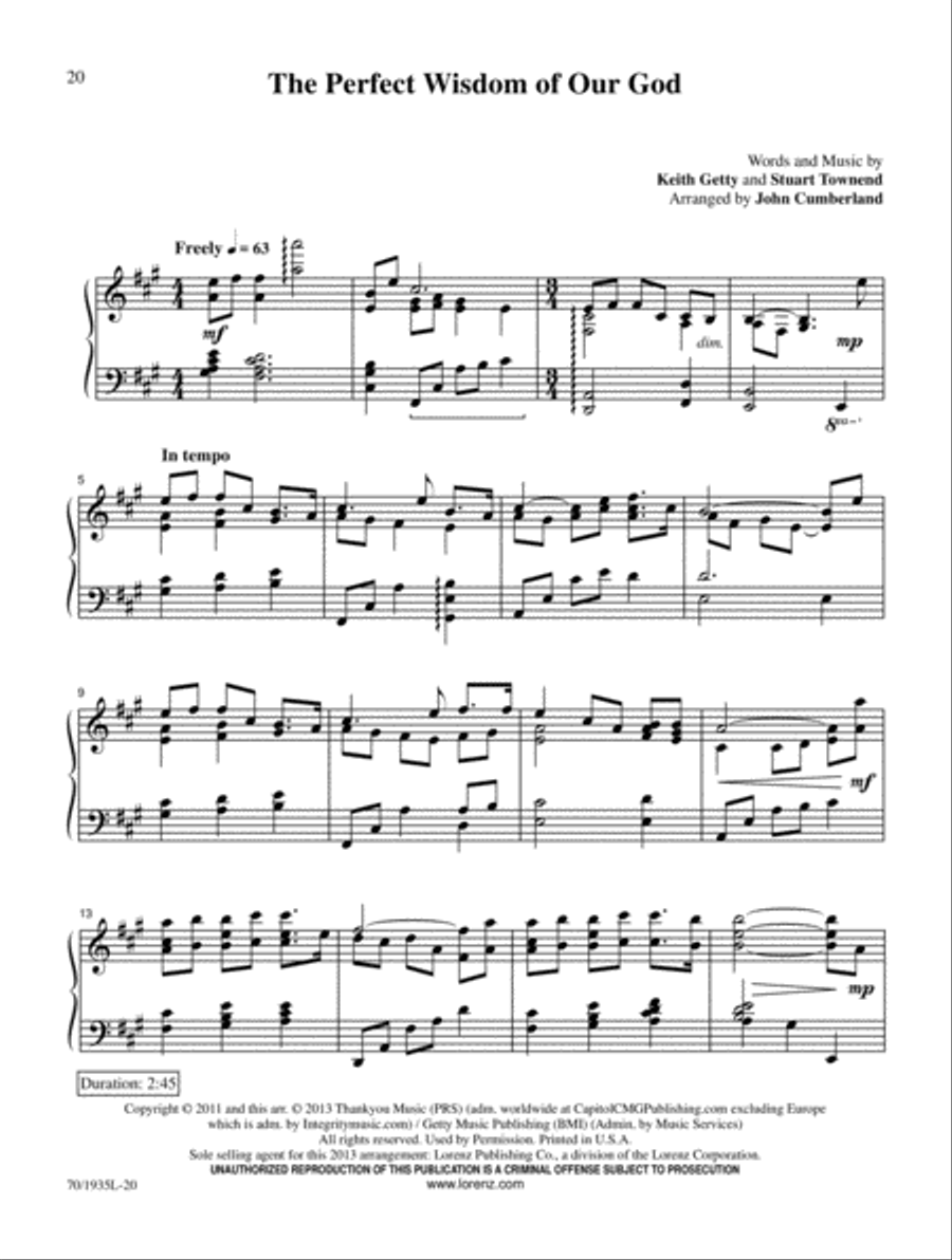 Blessing and Honor Piano Solo scores gallery preview page 6