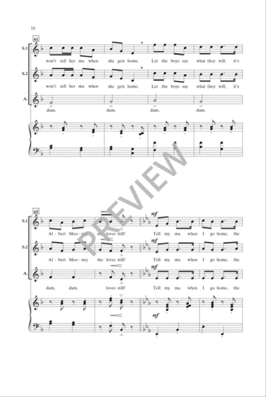 Tell My Ma (SSA) SSA scores gallery preview page 11