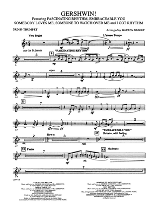 Gershwin! (Medley): 3rd B-flat Trumpet