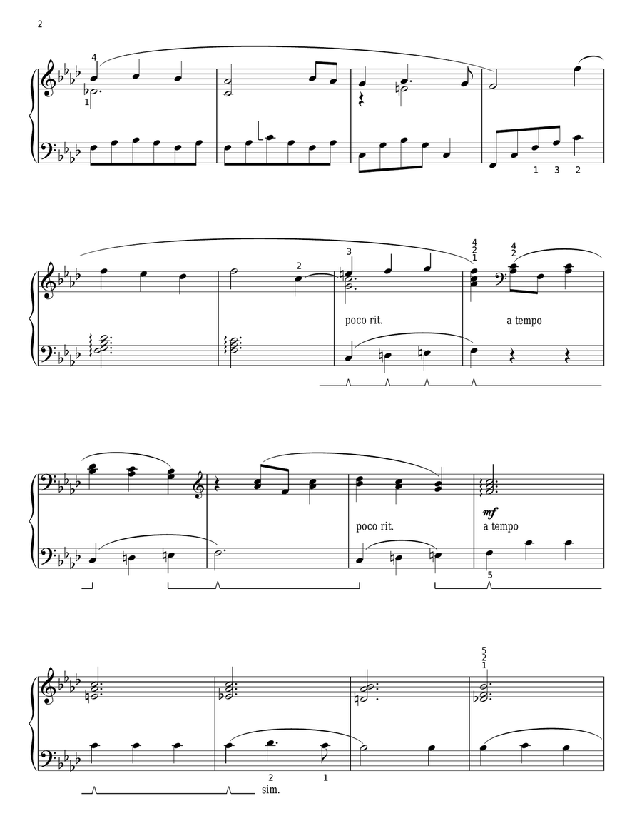 Chim Chim Cher-ee (from Mary Poppins) (arr. Eugenie Rocherolle) Piano Solo scores gallery preview page 2