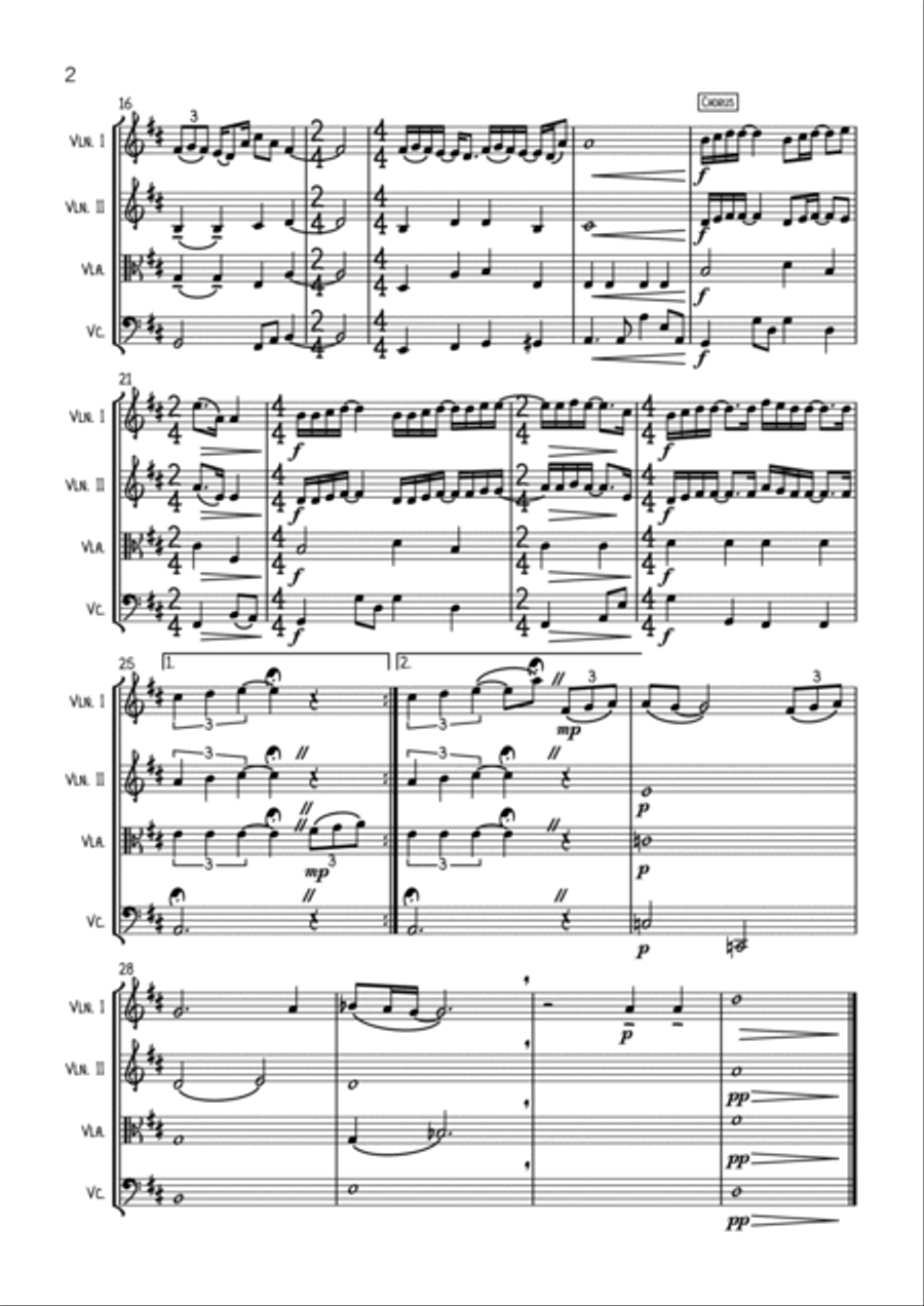 When I First Saw You String Quartet scores gallery preview page 2