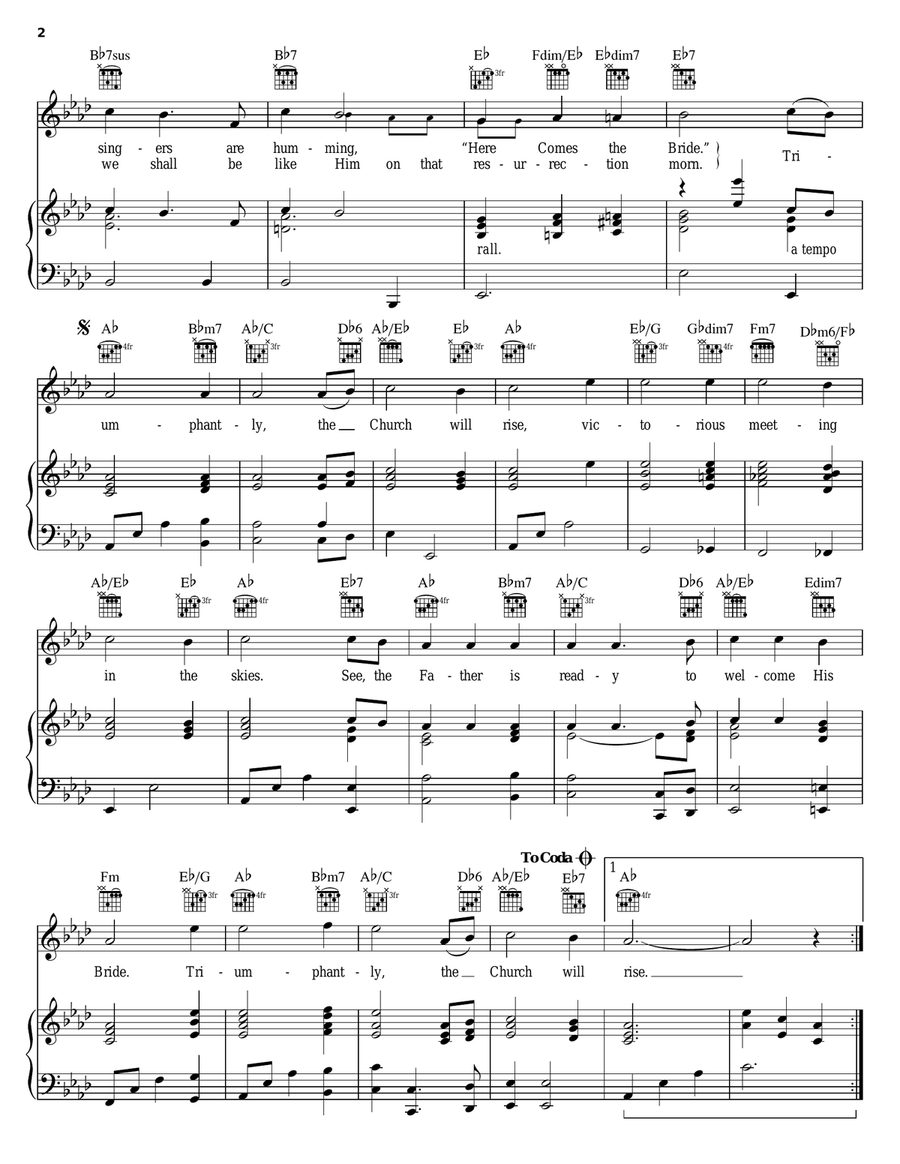 Triumphantly, The Church Will Rise Acoustic Guitar scores gallery preview page 2