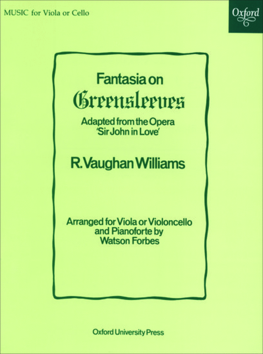 Fantasia on Greensleeves Cello scores gallery preview page 1