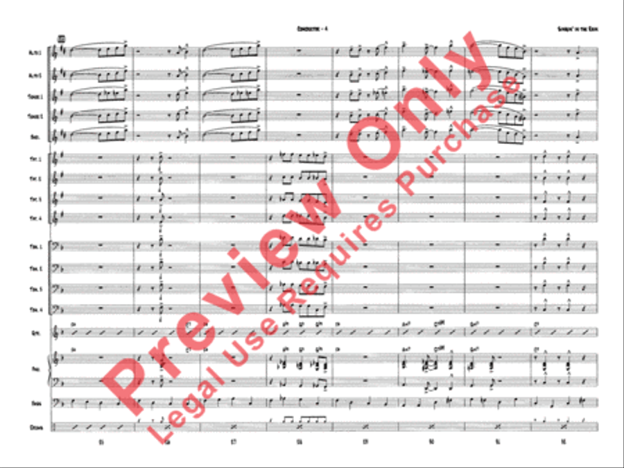 Singin' in the Rain Singin' in the Rain Jazz Ensemble scores gallery preview page 6