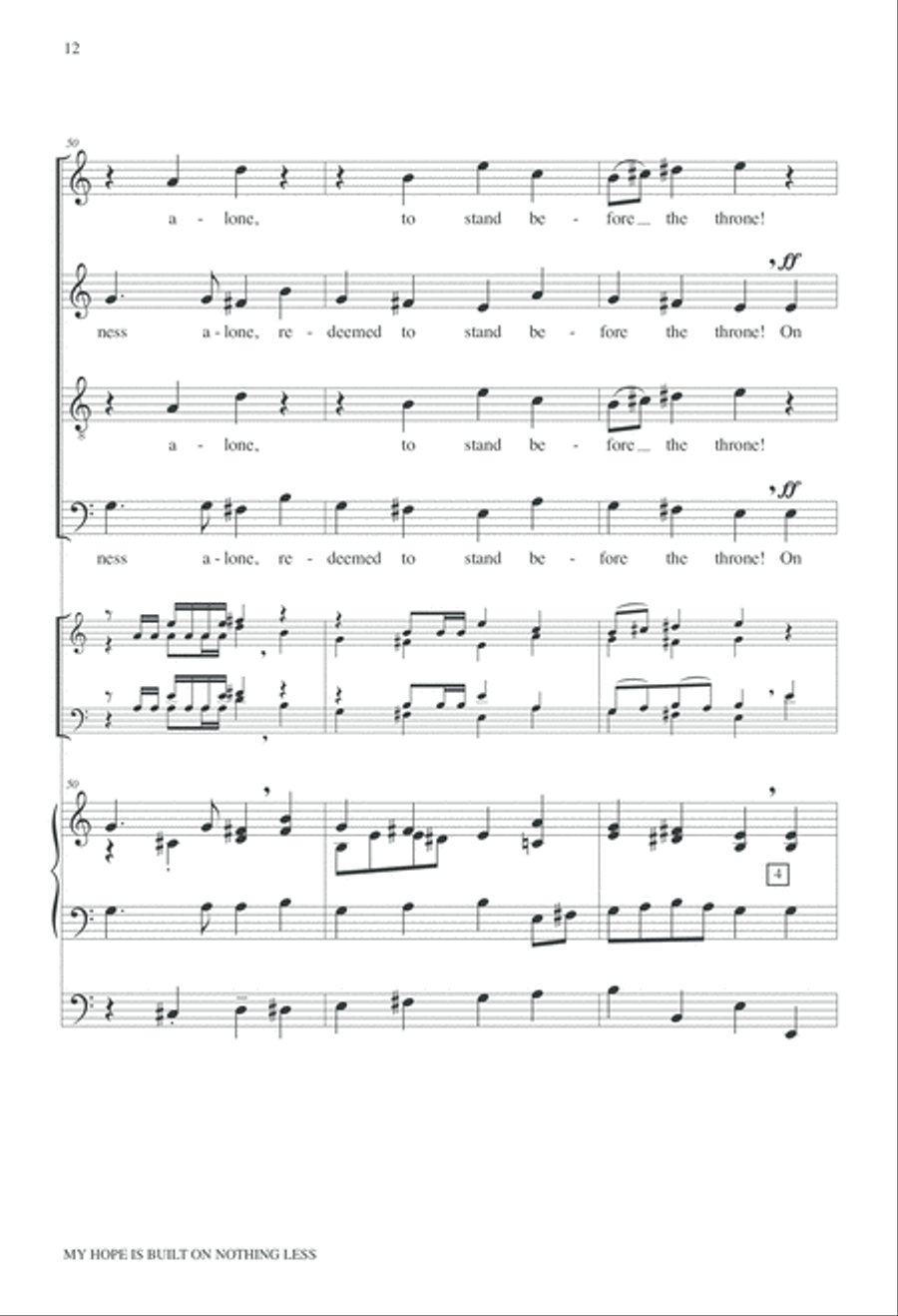 My Hope is Built on Nothing Less 4-Part scores gallery preview page 33