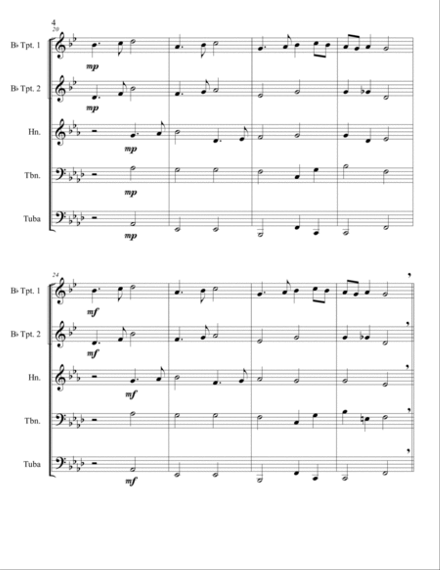 Adriaen Suite Brass Ensemble scores gallery preview page 4
