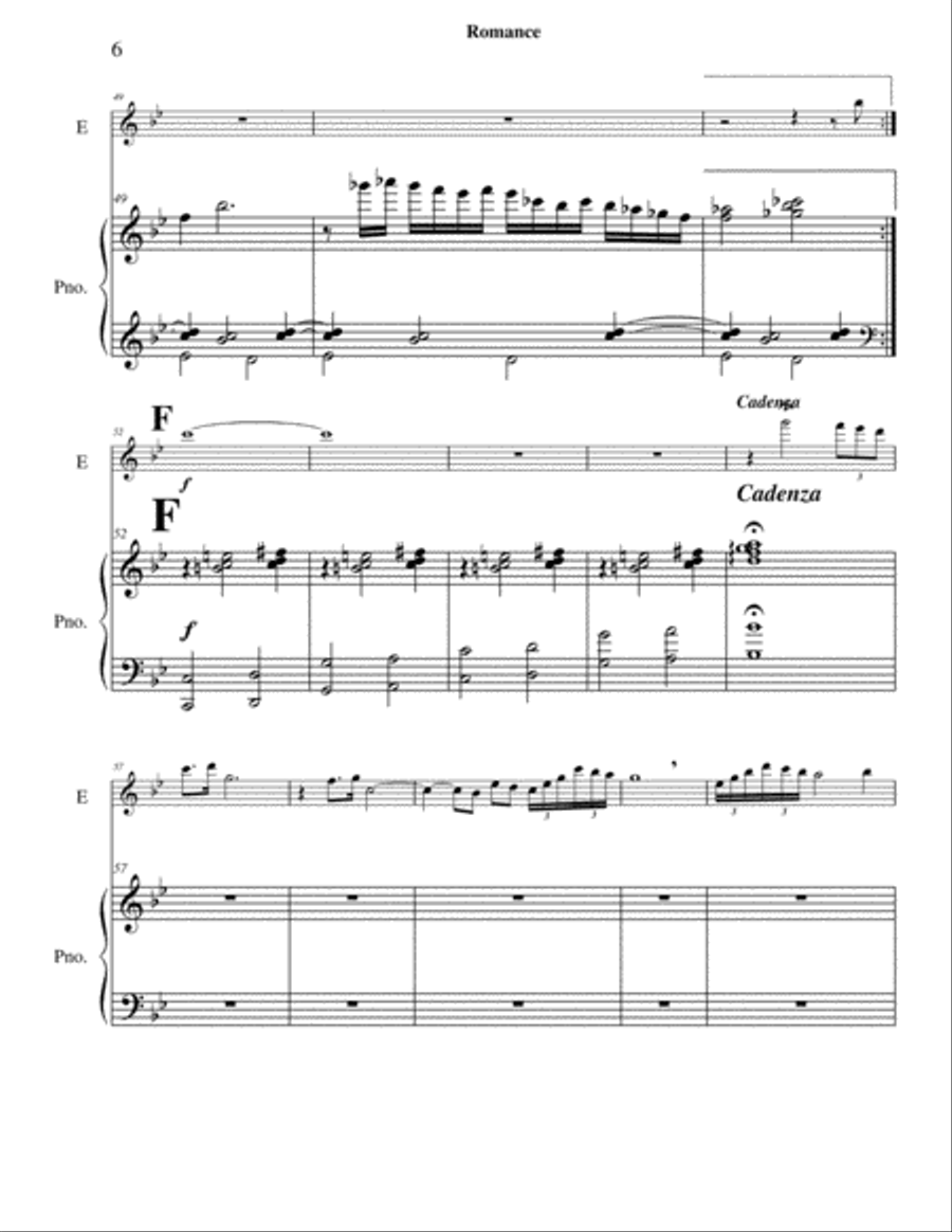 Two Romances Flute Solo scores gallery preview page 6