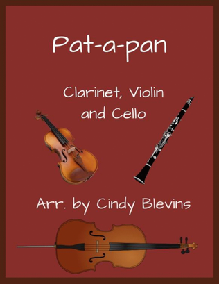 Book cover for Pat-a-pan, Clarinet, Violin and Cello Trio