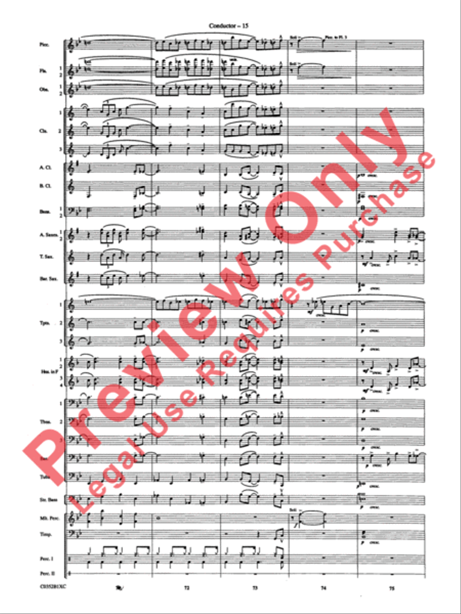 Duke Ellington! Duke Ellington! Concert Band scores gallery preview page 18