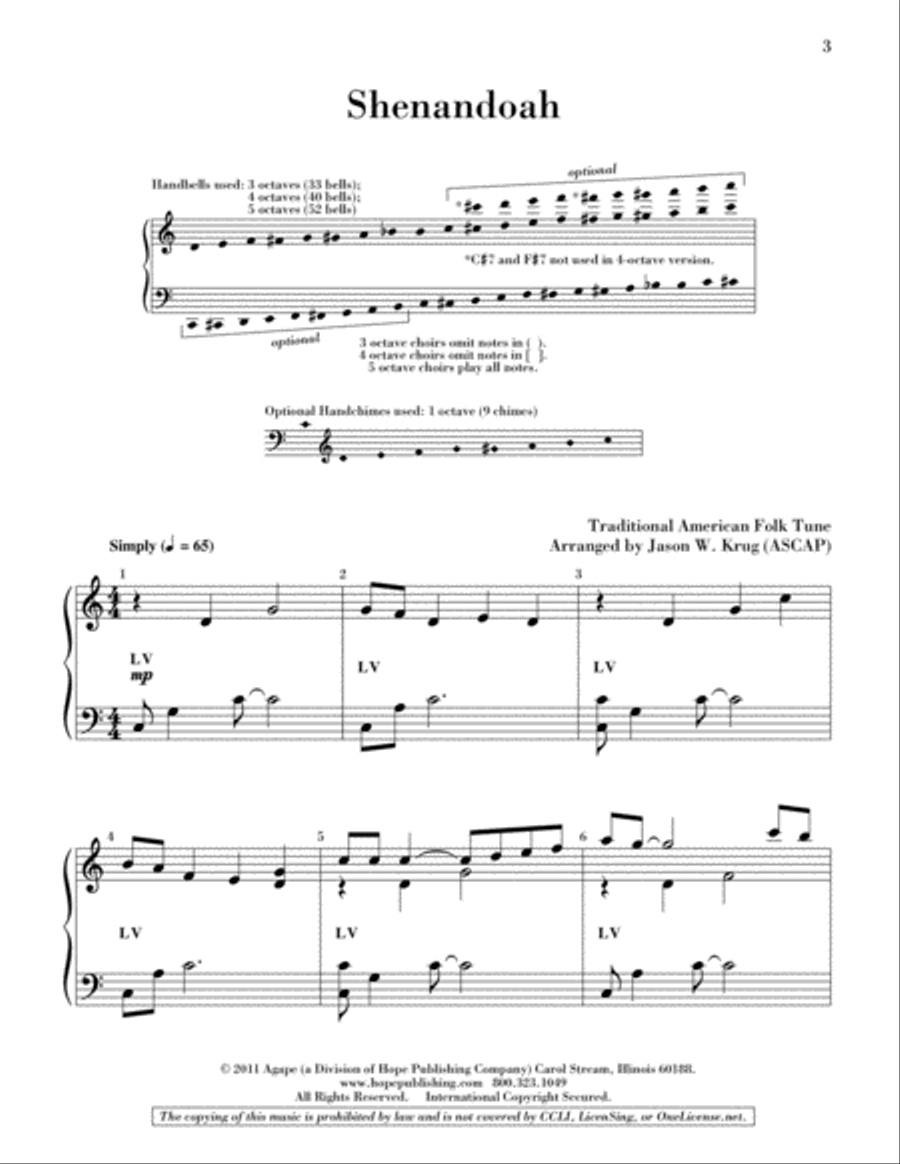 Shenandoah 5-Octaves scores gallery preview page 2