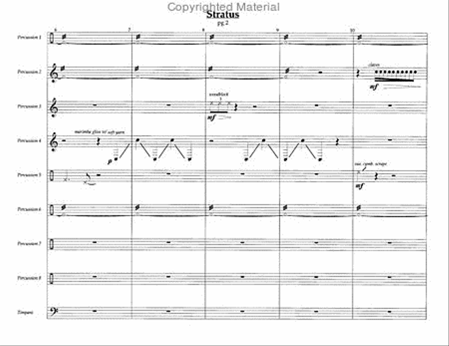 Stratus Stratus Percussion Ensemble scores gallery preview page 3