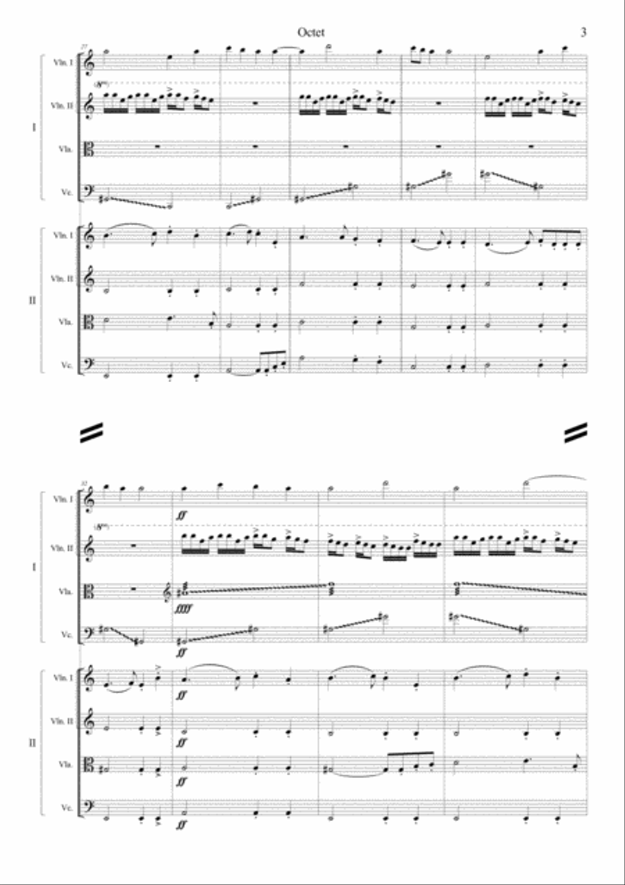 Oktet String Quartet scores gallery preview page 3
