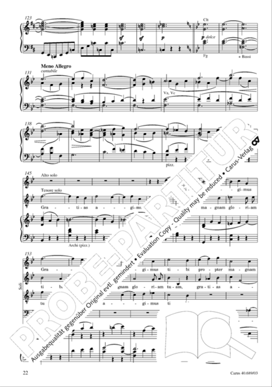 Missa solemnis Missa solemnis 4-Part scores gallery preview page 23