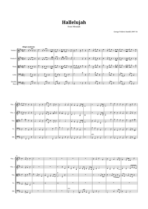 Hallelujah by Handel for String Quintet