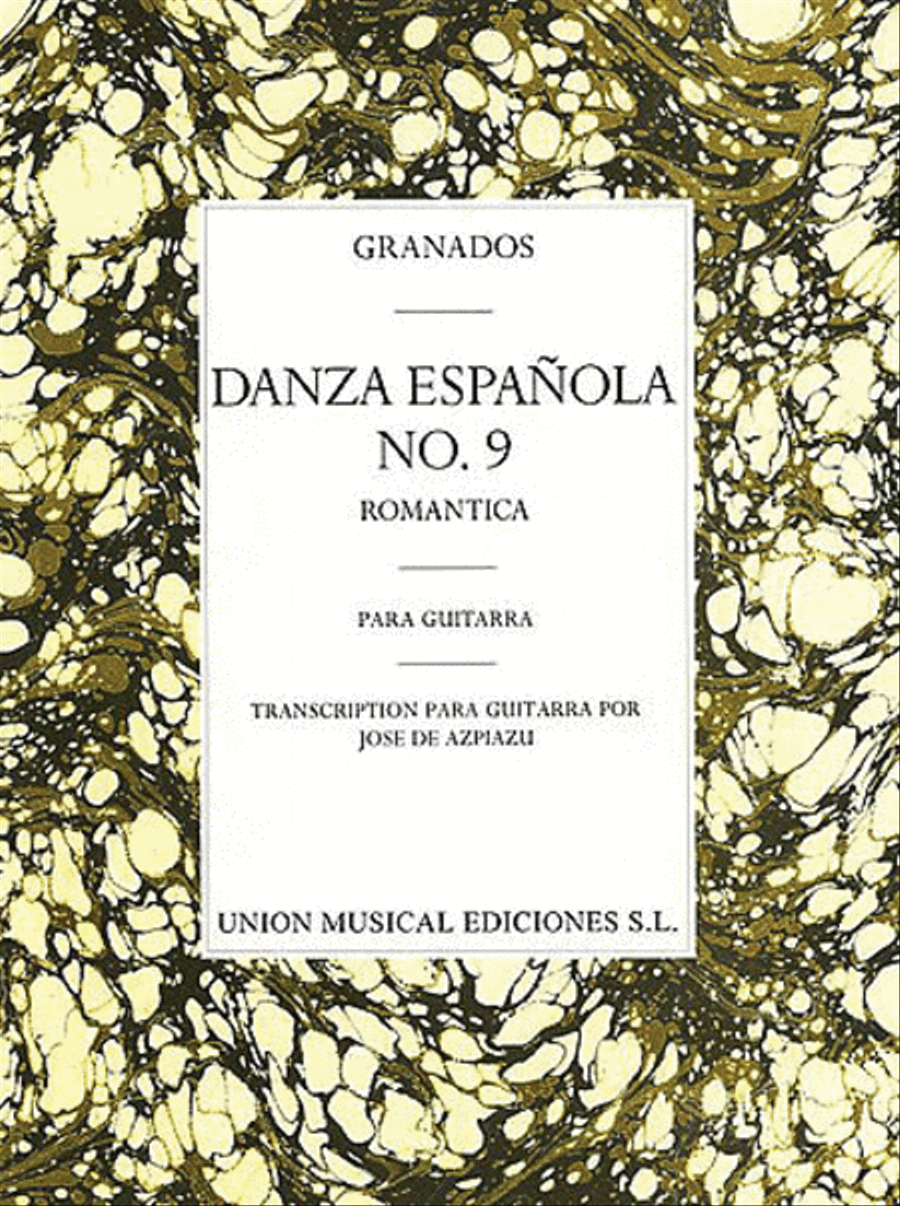 Granados Danza Espanola No.9 Acoustic Guitar scores gallery preview page 1