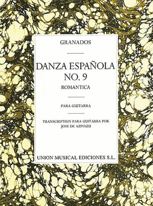 Book cover for Granados Danza Espanola No.9