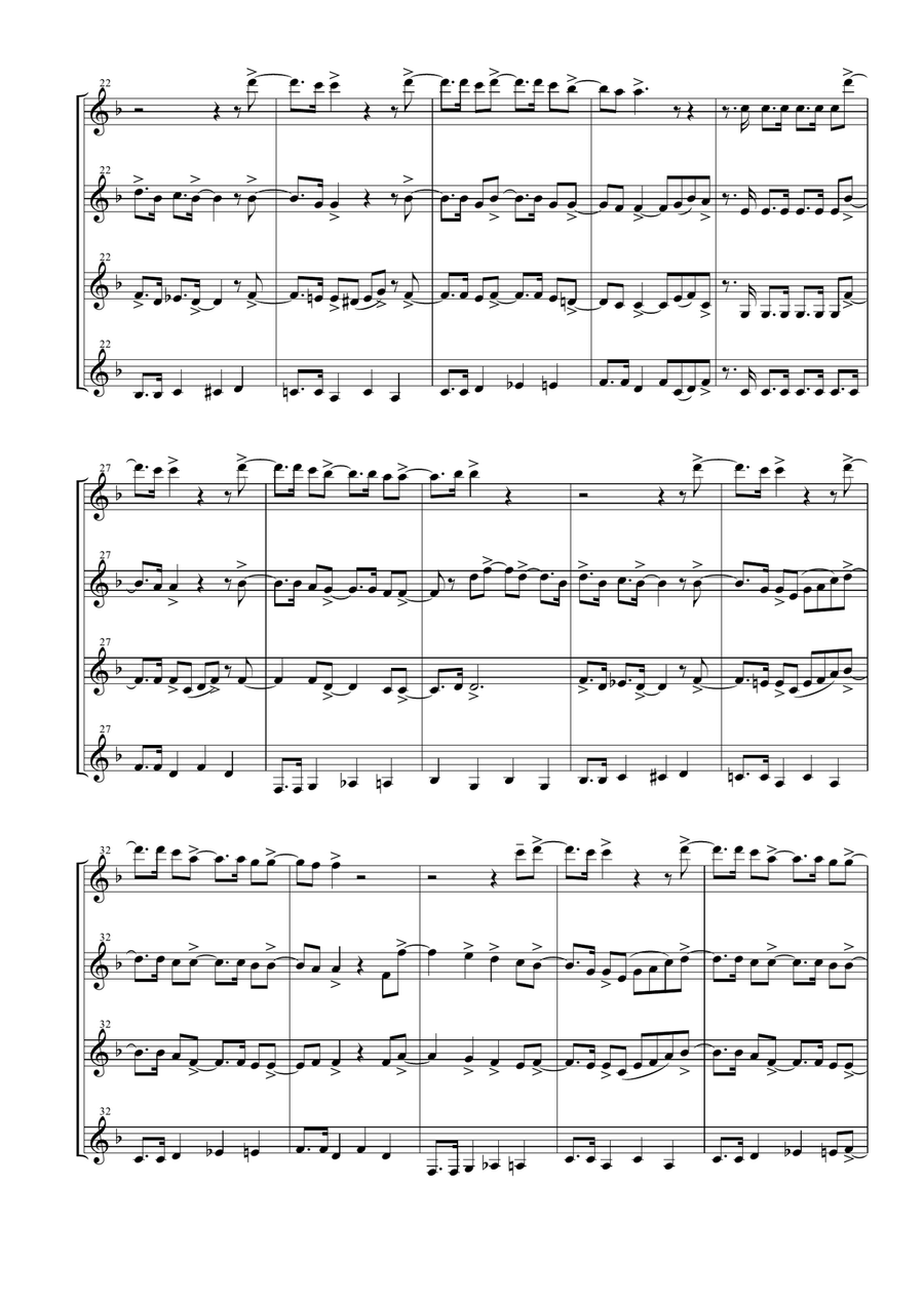 Waterloo Woodwind Quartet scores gallery preview page 5